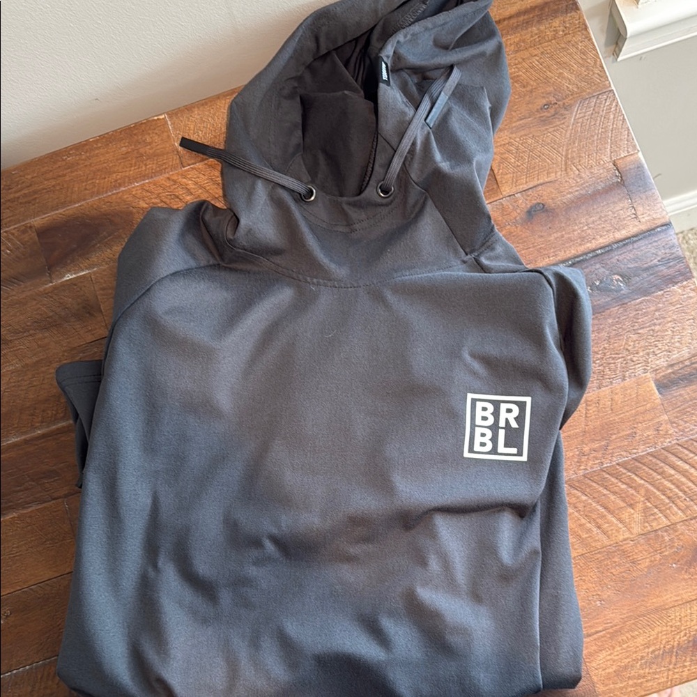 Gray Barbell Hoodie for Men